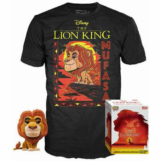 Set POP Figur & Tee Disney Der König der Löwen Mufasa