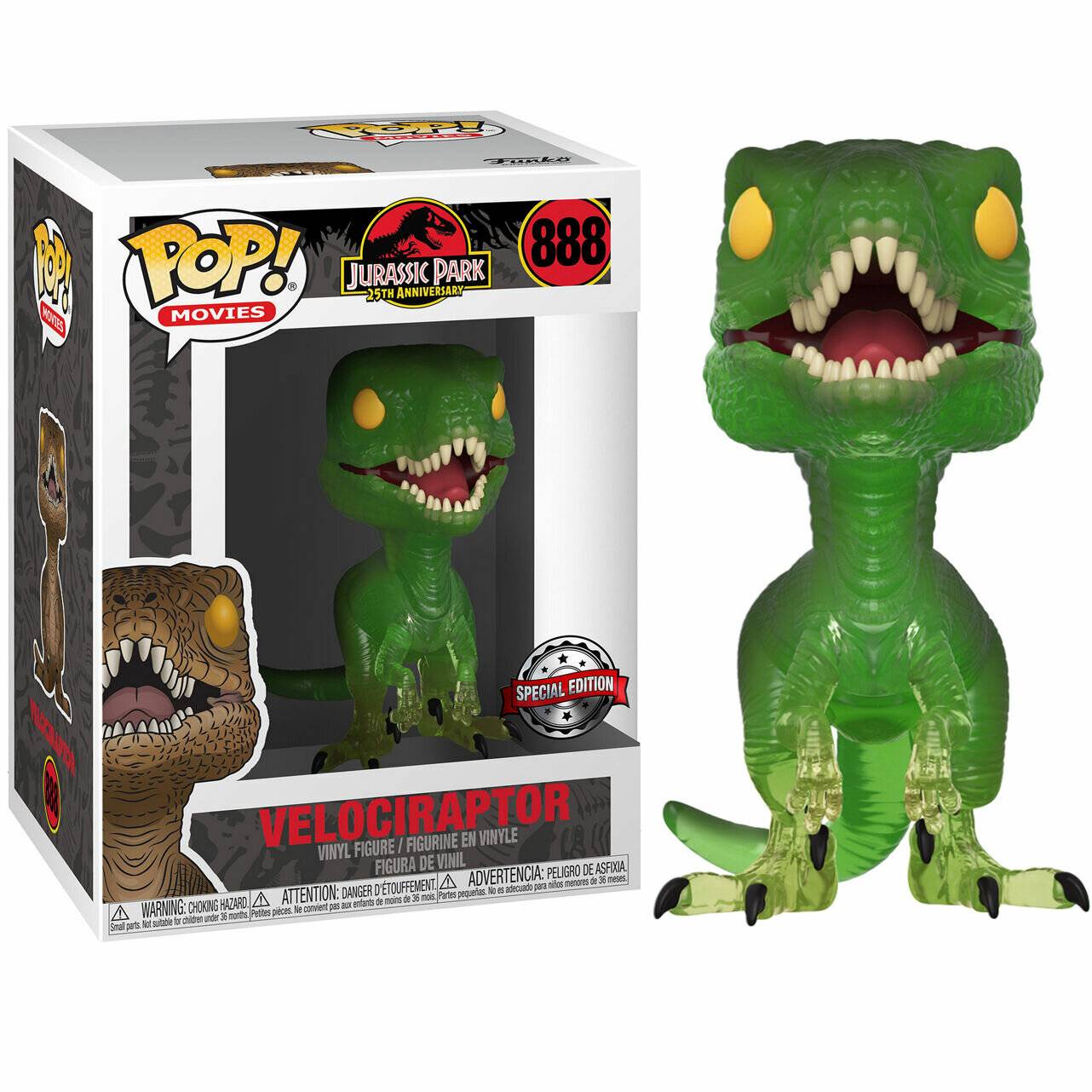 Set Figur POP & Tee Jurassic Park Velociraptor Exklusiv