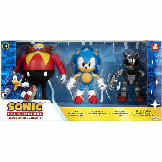 Sonic The Hedgehog 30Th Anniversary Pack 3 Figuren 10cm