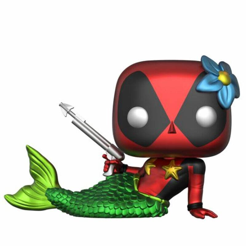 Set Figur POP & Tee Marvel Deadpool Meerjungfrau Exklusiv