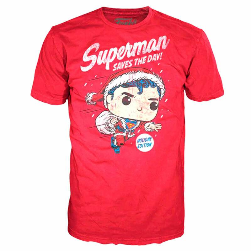 Set Figur POP & Tee Back DC Comics Superman Exklusiv Beflockt