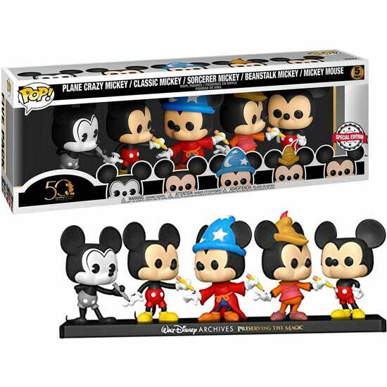 POP Pack 5 Figuren Disney Archives Mickey Exklusiv