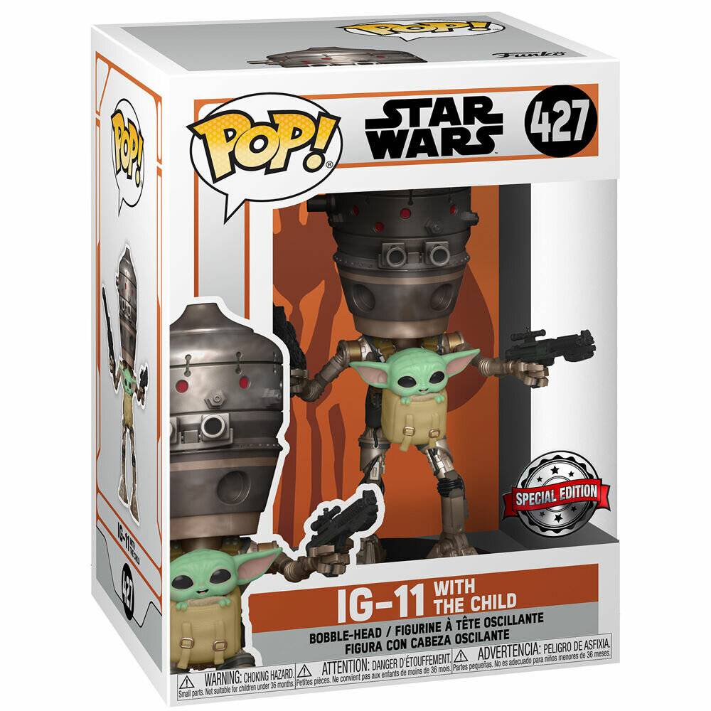Set Figur POP & Tee Star Wars IG-11 Mit dem Kind Exklusive M