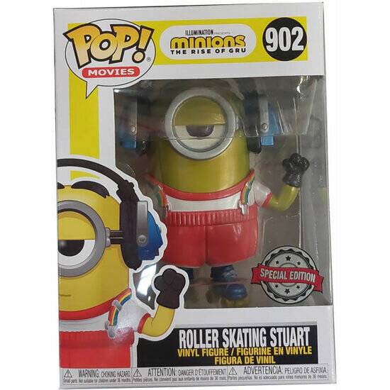 Set Figur POP & Tee Minions Roller Skating Stuart Metallic Exklusiv