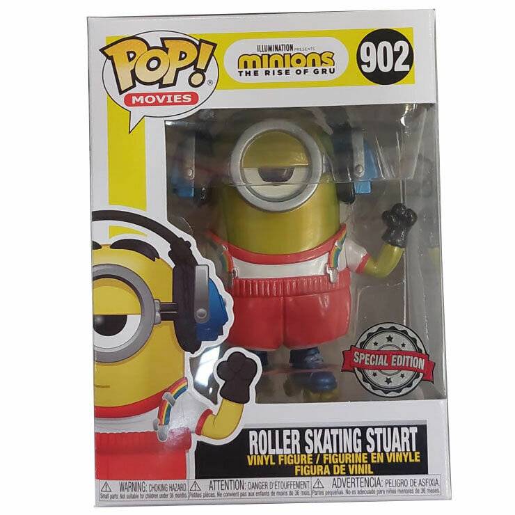Set Figur POP & Tee Minions Roller Skating Stuart Metallic Exklusiv