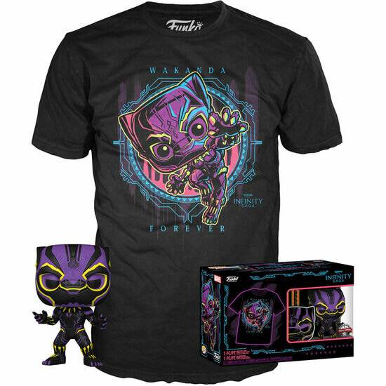Set Figur POP & Tee Marvel Wakanda Forever Black Panther Exklusiv