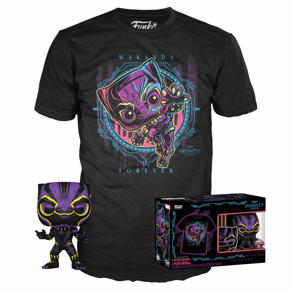 Set Figur POP & Tee Marvel Wakanda Forever Black Panther Exklusiv