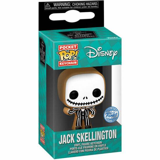 Tasche POP Keychain Disney Nightmare Before Christmas Jack Skellington Lebkuchen Exklusiv