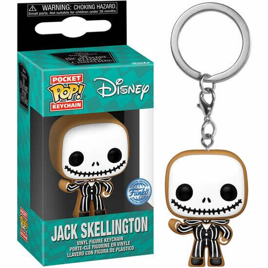Tasche POP Keychain Disney Nightmare Before Christmas Jack Skellington Lebkuchen Exklusiv
