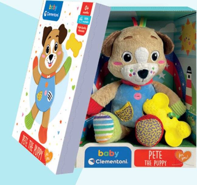 CLEMENTONI BABY For You Plüschhund Petya