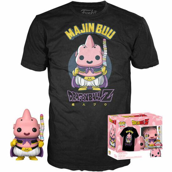 SET POP FIGUR & TEE DRAGON BALL Z MAJIN BUU EXKLUSIV