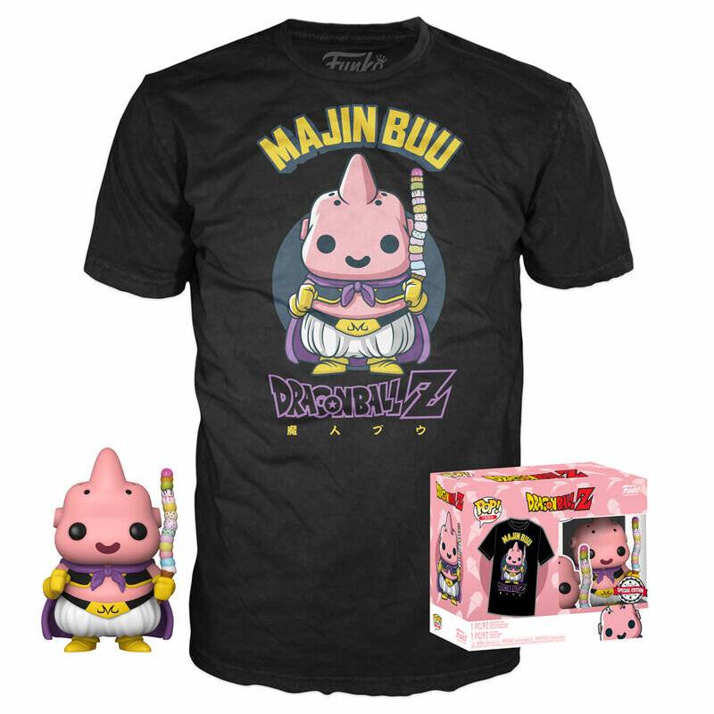 SET POP FIGUR & TEE DRAGON BALL Z MAJIN BUU EXKLUSIV
