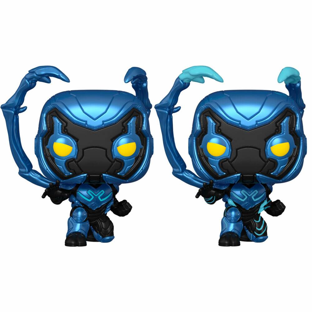 Blue Beetle POP! Movies Vinyl Figuren Blue Beetle w/CH 9 cm Sortiment (6)