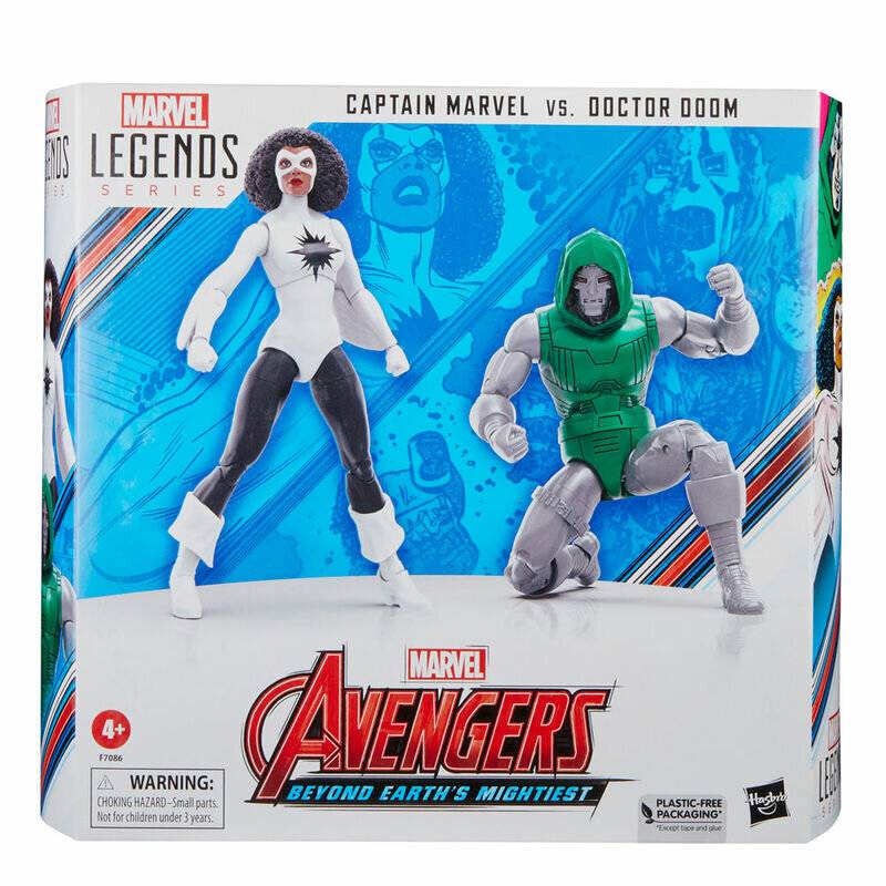 Avengers: Beyond Earth's Mightiest Marvel Legends Actionfiguren Captain Marvel vs. Doctor Doom 15 cm