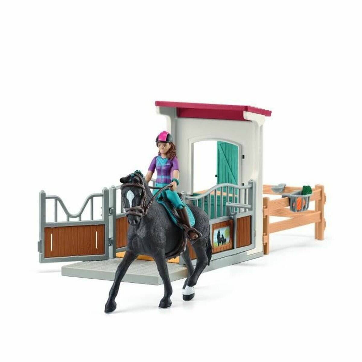 Schleich Horse Club Pferdebox mit Lisa & Storm, Spielfigur