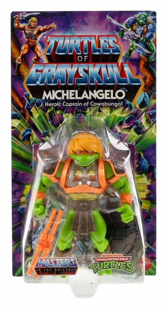 MOTU x TMNT: Turtles of Grayskull Actionfigur Michelangelo 14 cm