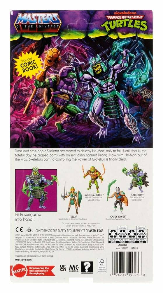 MOTU x TMNT: Turtles of Grayskull Actionfigur Skeletor 14 cm