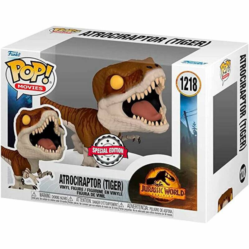 POP Figur Jurassic World 3 Atrociraptor Tiger Exklusiv
