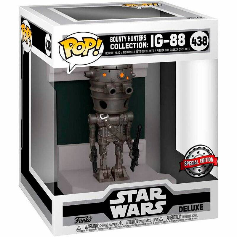 POP-Figur Deluxe Star Wars Kopfgeldjä ger IG-88 Exklusiv