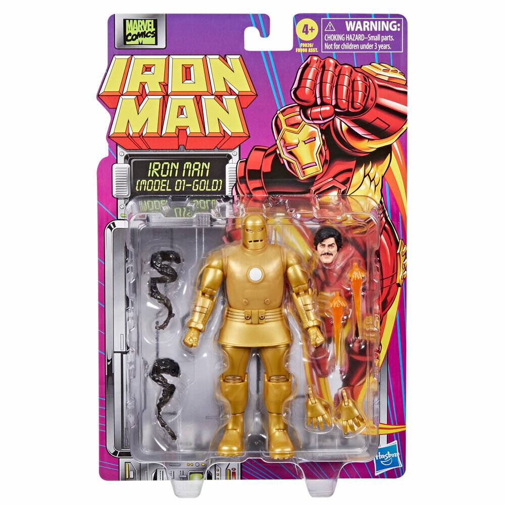 Hasbro Marvel Iron Man - Iron Man Modell 01-Gold Figur 15cm