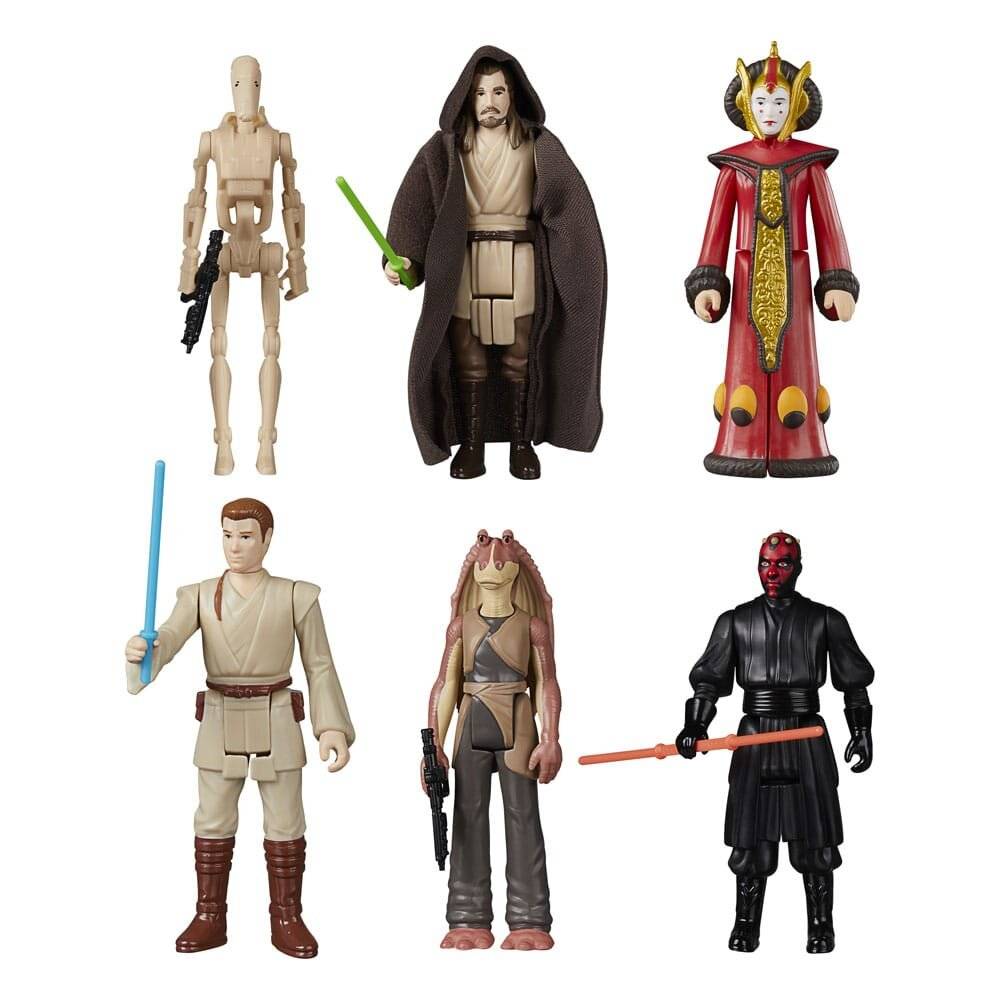 Hasbro Star Wars Phantom der Bedrohung Set Figuren 9,5cm