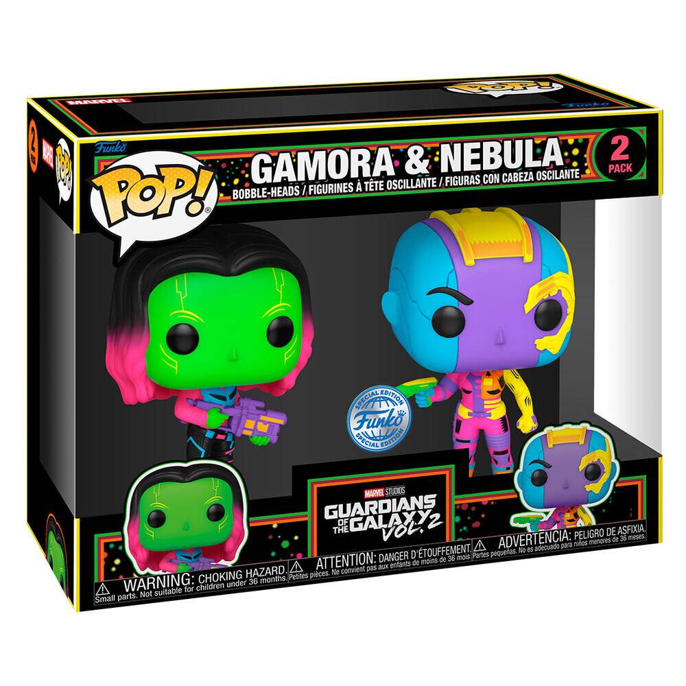 POP Pack 2 Figuren Marvel Guardians of the Galaxy Gamora & Nebula Exklusiv