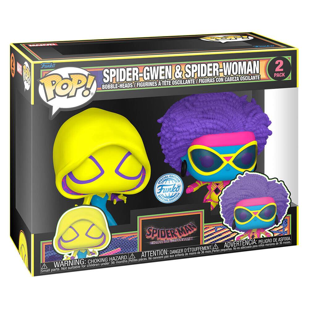 POP Pack 2 Figuren Spider-Man Spider-Gwen & Spider-Woman Exklusiv
