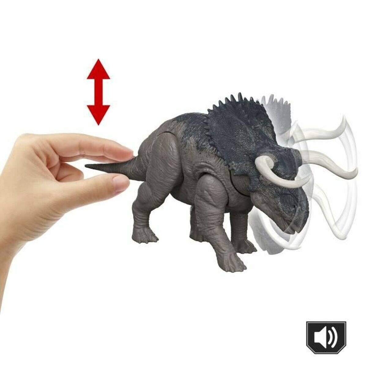 Mattel Jurassic World: Die Wiedergeburt Nasutoceratops Dinosaurier JGC81 4+