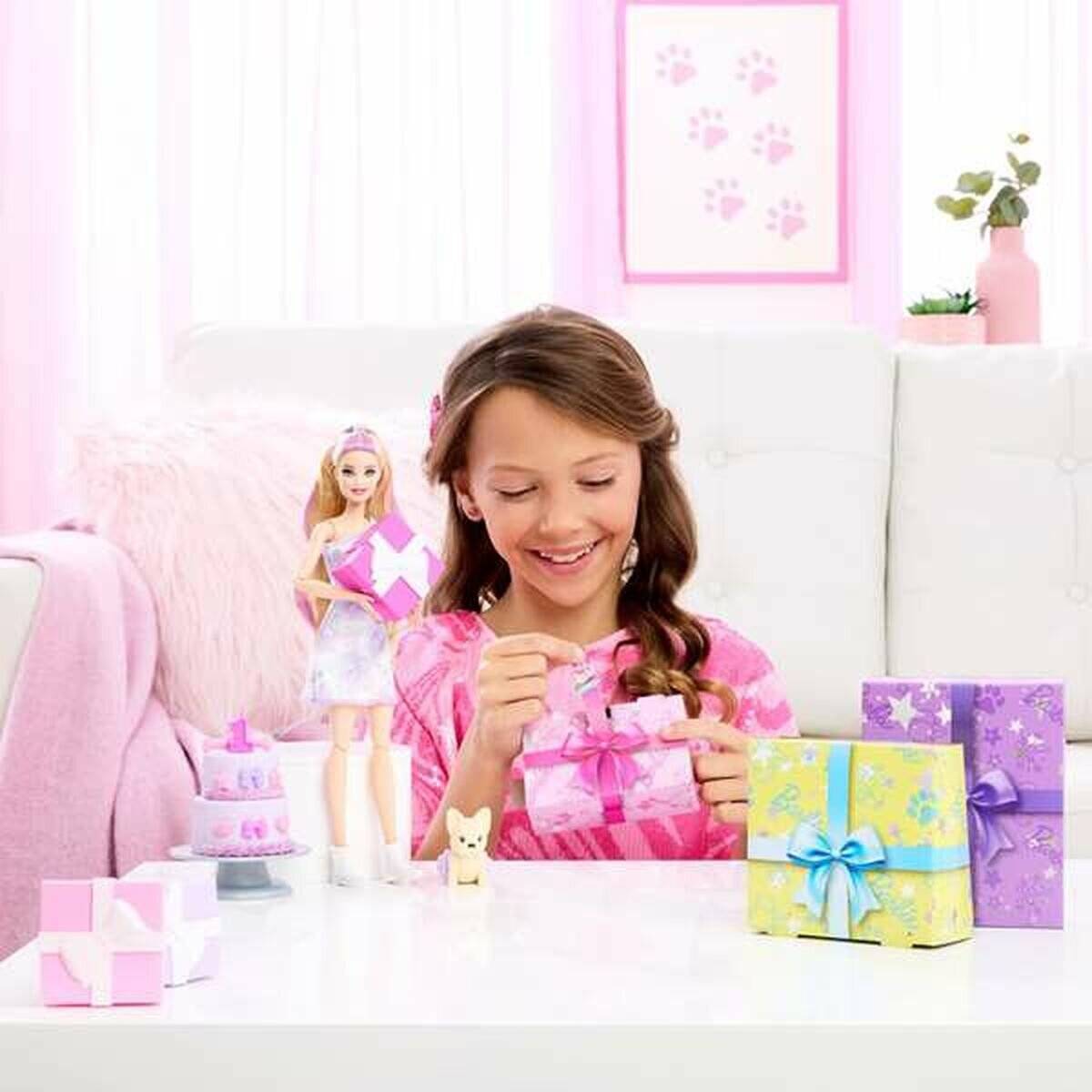 Barbie Party Unboxed Puppe und Accessoires Haustier-Geburtstagsserie