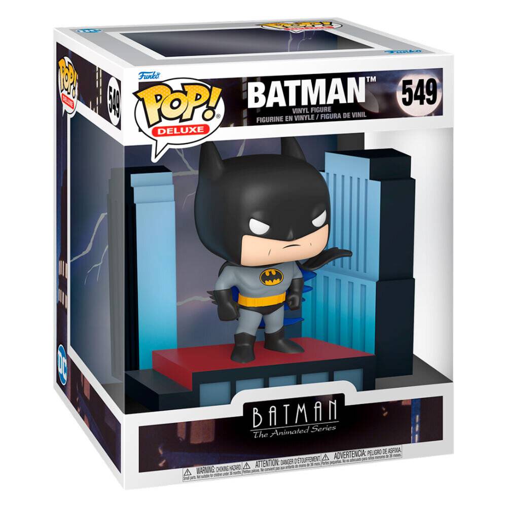 Batman The Animated Series POP! Deluxe Vinyl Figur Batman on Rooftop 9 cm