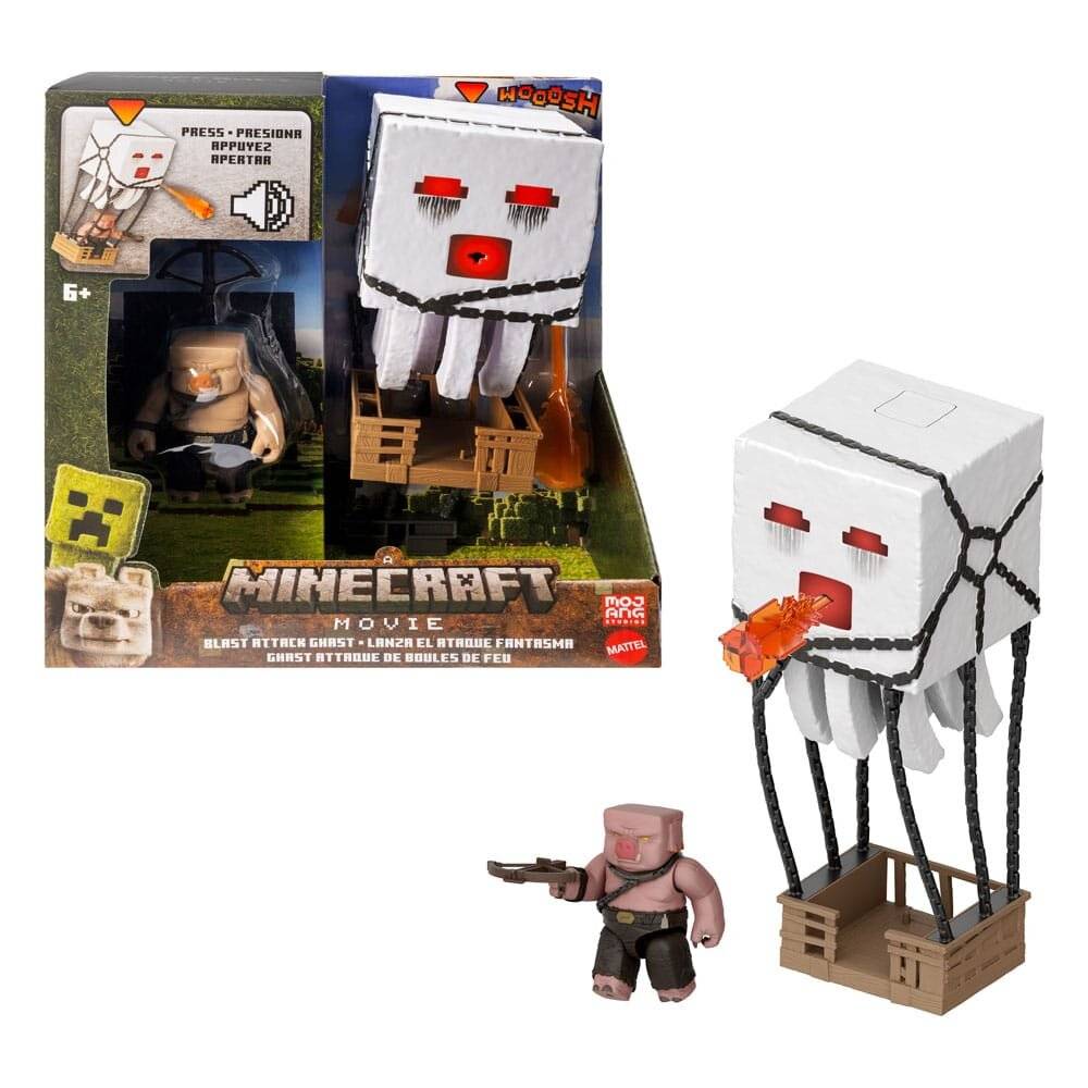 Ein Minecraft Film Actionfigur Blast Attack Ghast 25 cm