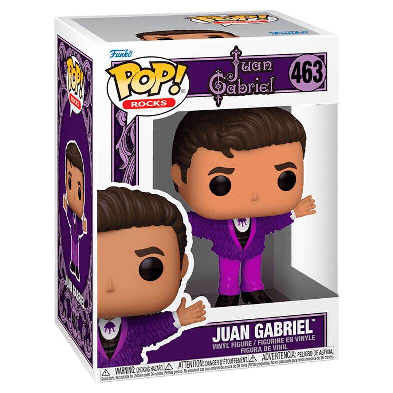 Juan Gabriel POP! Rocks Vinyl Figur Purple Outfit 9 cm