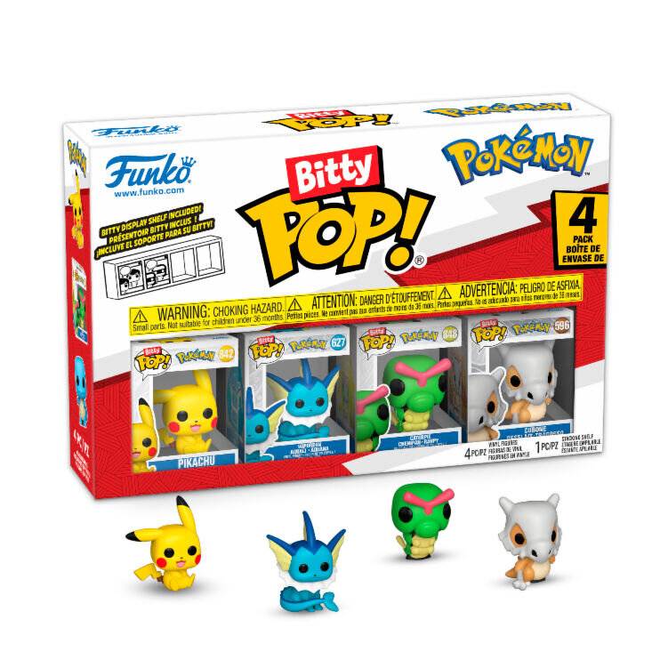 Blister Bitty POP Pokemon Pikachu mit 4 Figuren