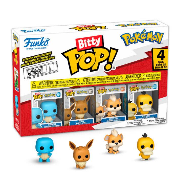 Blister Bitty POP Pokemon Squirtle mit 4 Figuren