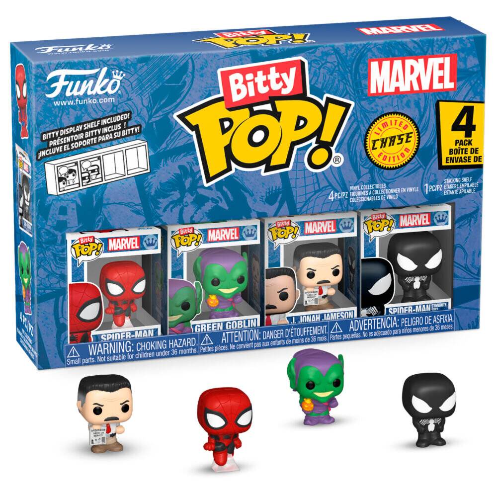 Blister Bitty POP Marvel Spider-Man mit 4 Figuren