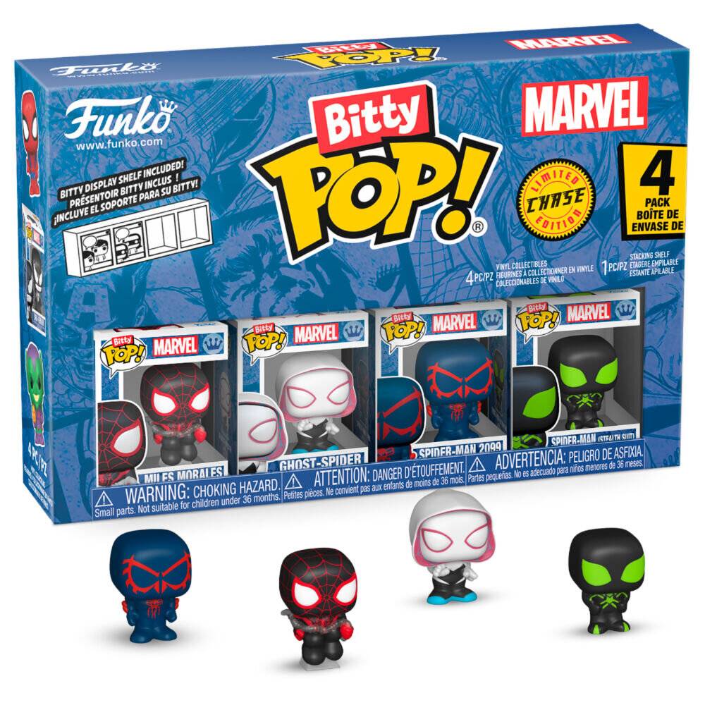Blister 4 Figuren Bitty POP Marvel Spider-Man Miles Morales