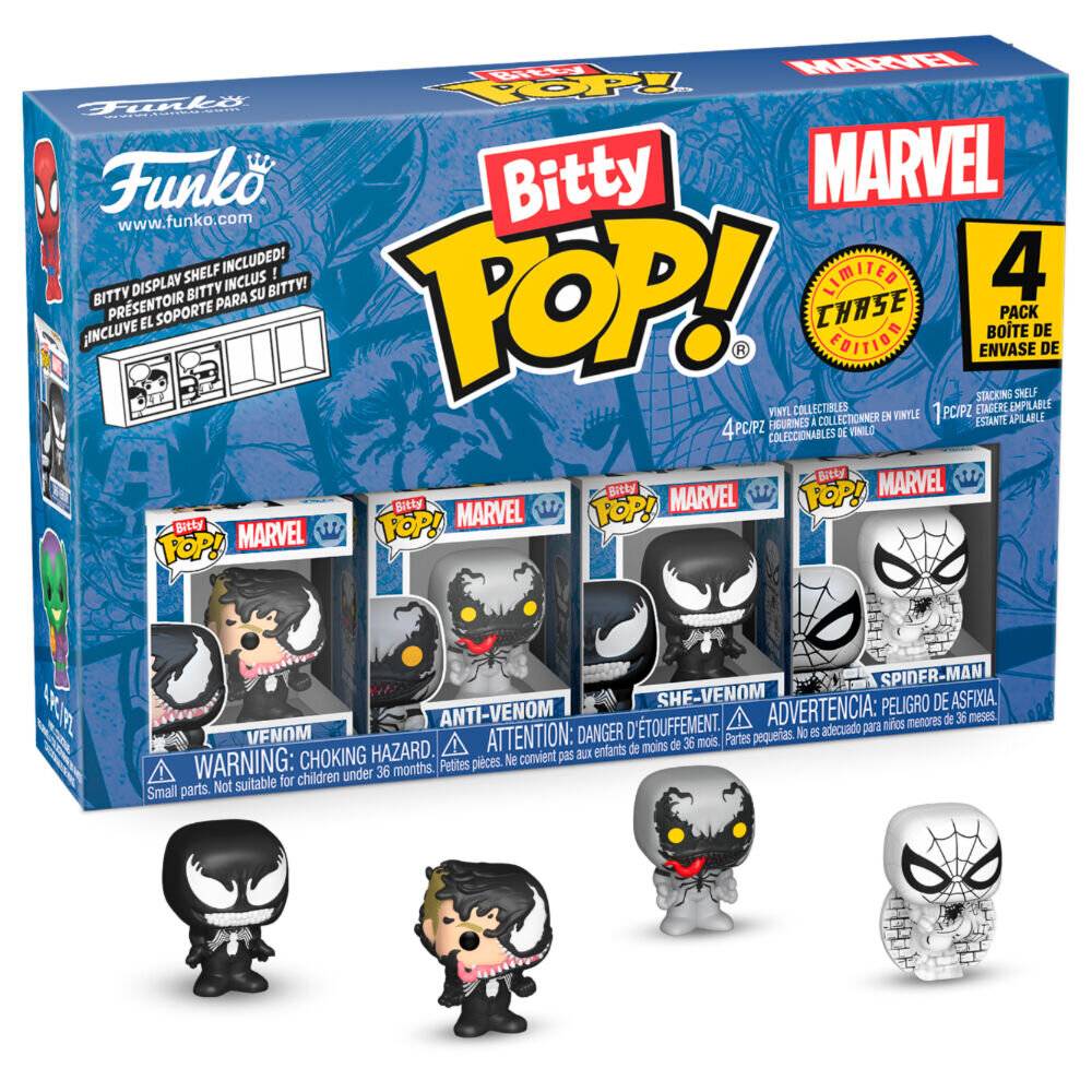 Blister mit 4 Figuren Bitty POP Marvel Spider-Man Venom