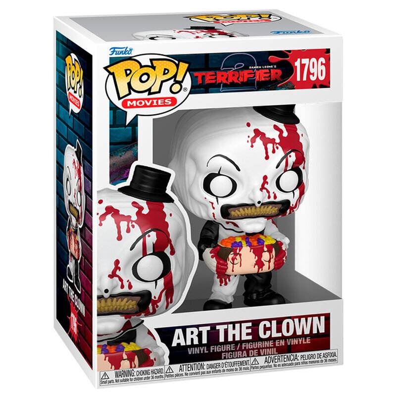 Terrifier 2 POP! Movies Vinyl Figur Art the Clown with Candy Filled Head 9 cm