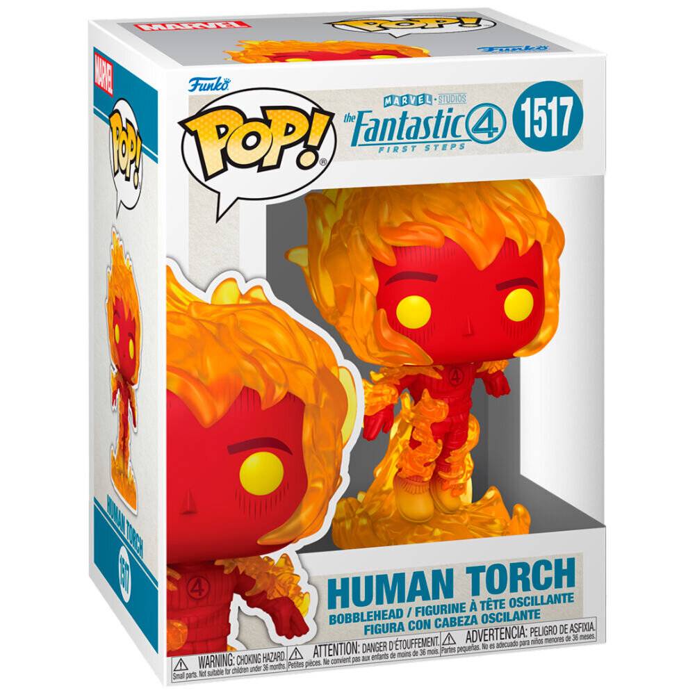 The Fantastic Four: First Steps POP! Marvel Vinyl Figur Human Torch 9 cm