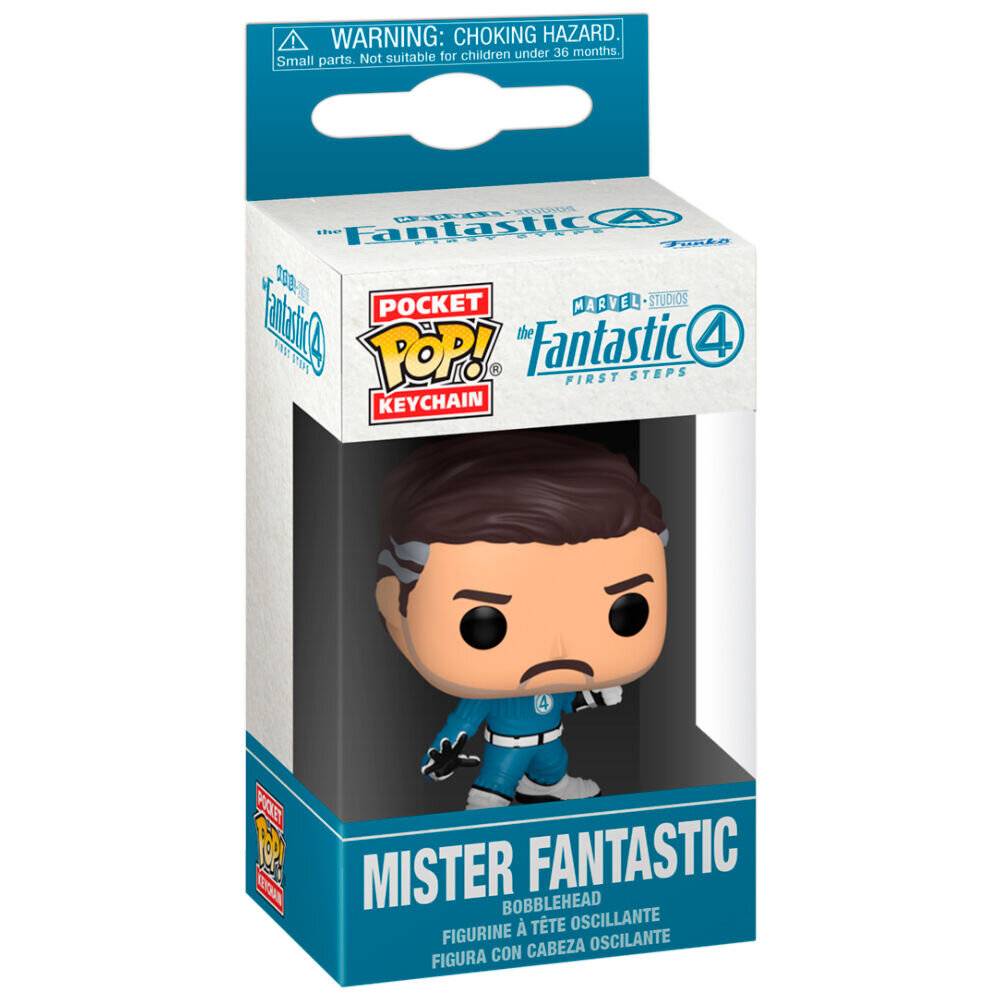 The Fantastic Four: First Steps POP! Vinyl Schlüsselanhänger 4 cm Mister Fantastic Display (12)