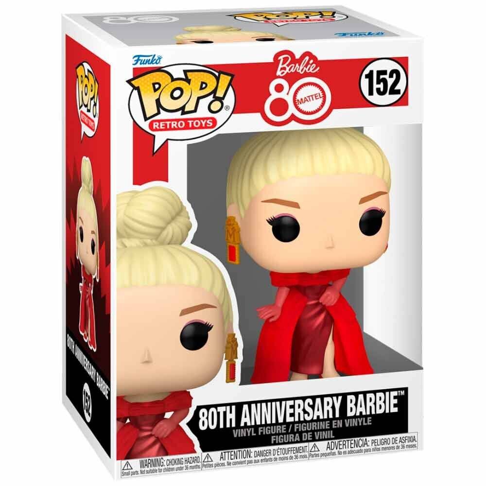 Mattel 80th Anniversary POP! Retro Toys Vinyl Figur Barbie 9 cm