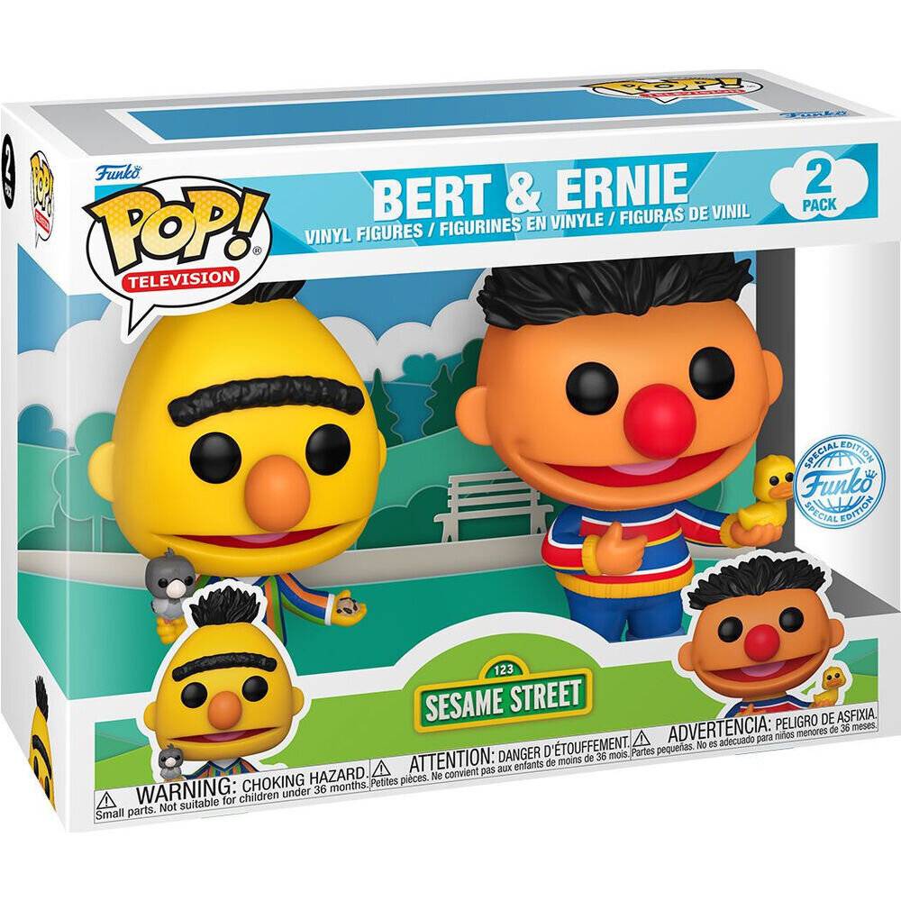 POP Set mit 2 Figuren aus der Sesamstraß e Bert & Bernie Exclusive