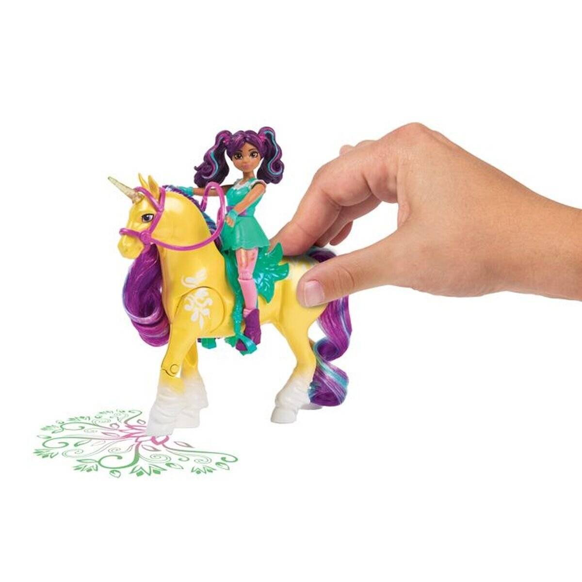 Unicorn Academy - Ava Und Pflanzen-Magie Leaf (Mit Echter Mähne Und Schweif Sowie Magischer Leuchtfunktion)