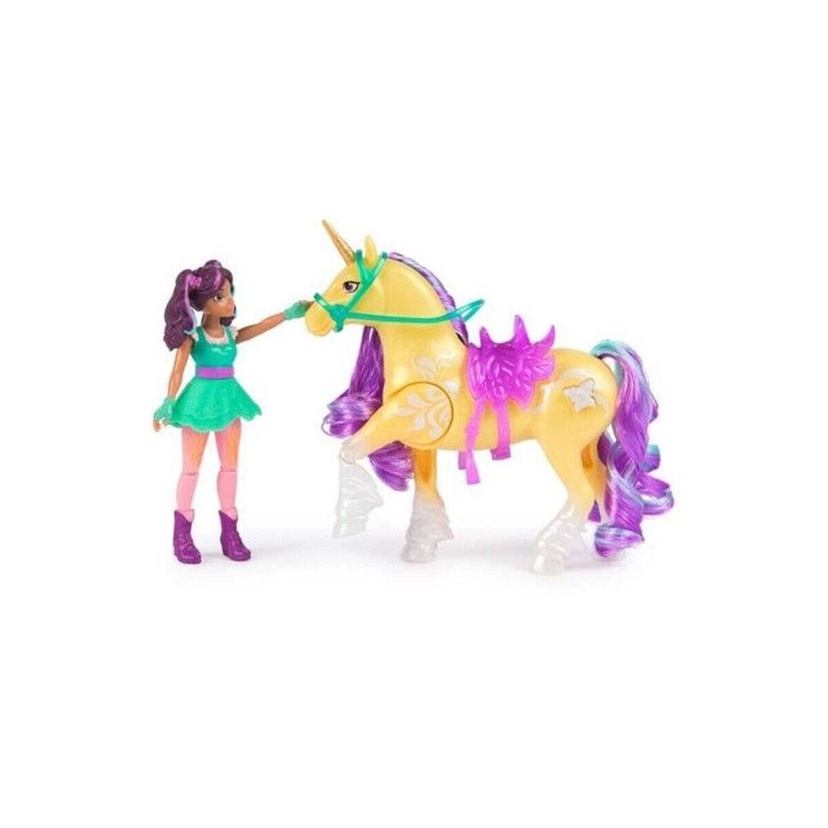 Unicorn Academy - Ava Und Pflanzen-Magie Leaf (Mit Echter Mähne Und Schweif Sowie Magischer Leuchtfunktion)