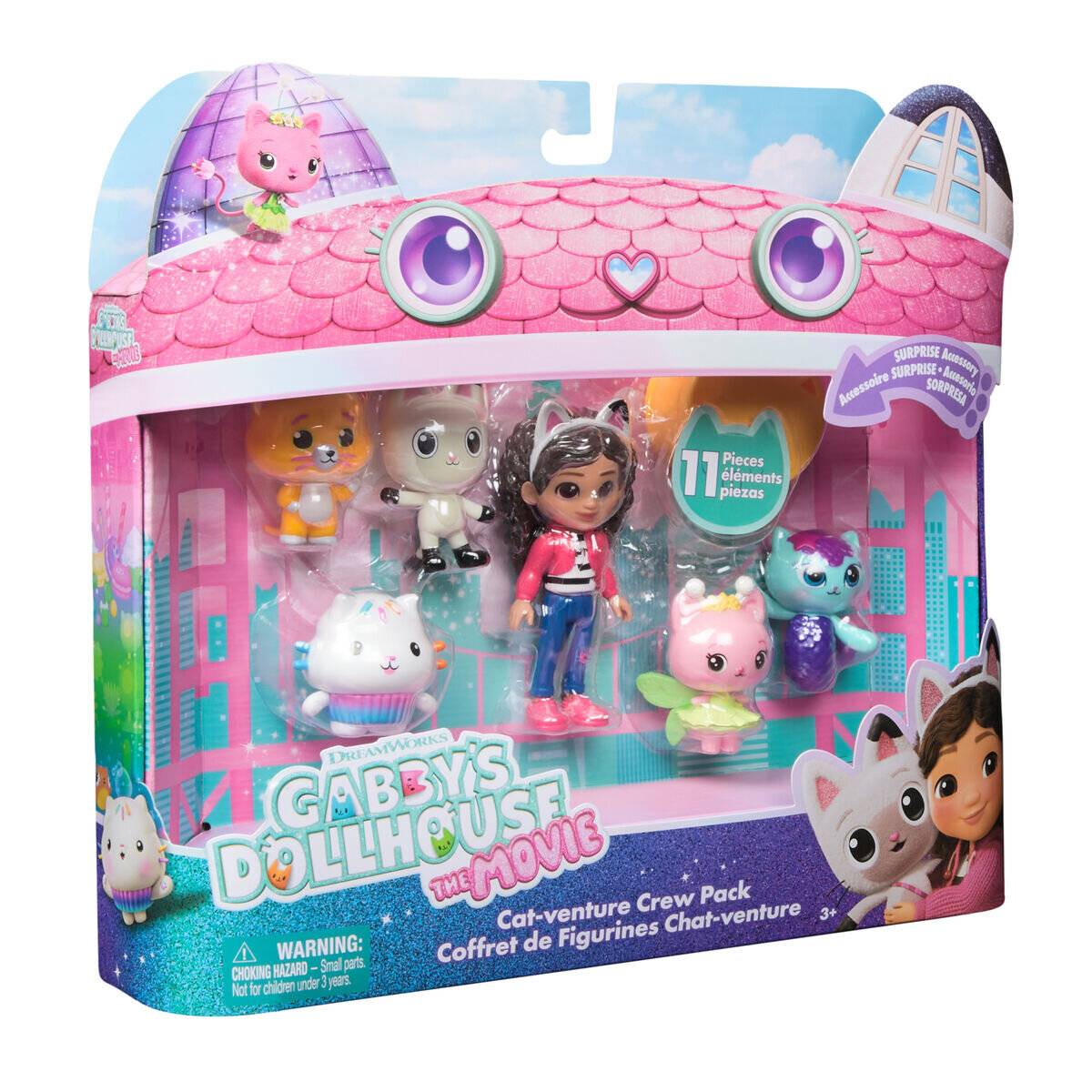 Spin Master Gabby's Dollhouse: Der Film - Cat-Venture Crew Figuren-Set