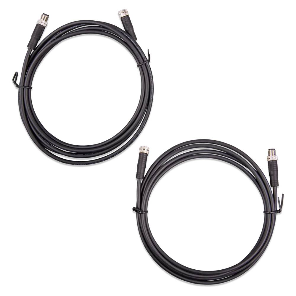 Victron M8 Rundsteckverbinder-Kabel 3-polig Stecker/Buchse 5 m – 2er-Set