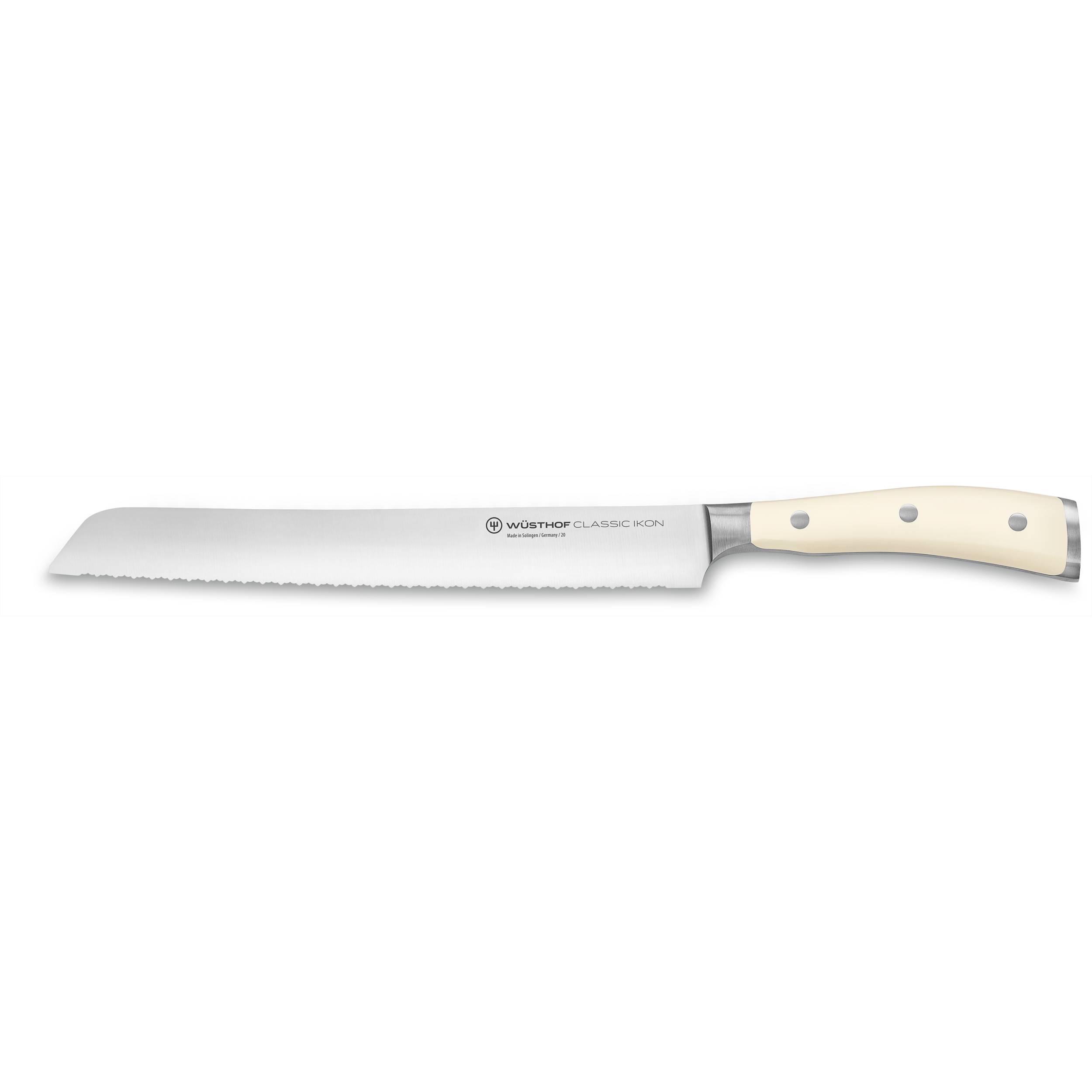 Wüsthof Classic Ikon Brotmesser mit Präzisions-Doppelwelle 23 cm