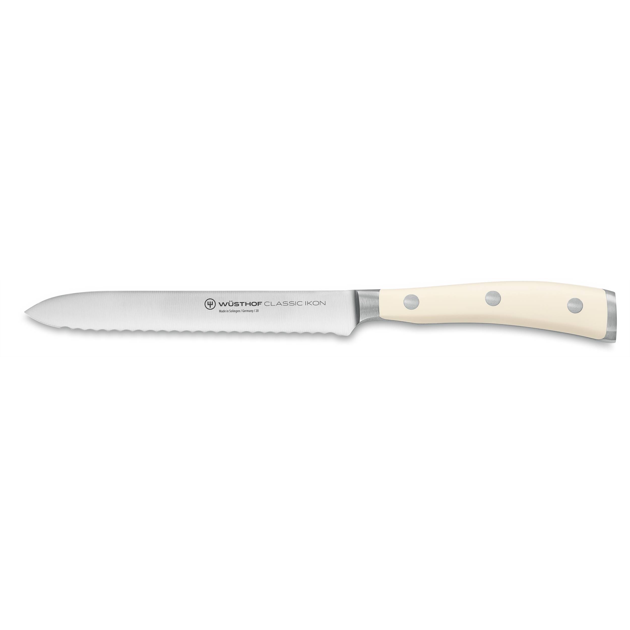 Wüsthof Classic Ikon Aufschnittmesser 14 cm | mit Wellenschliff