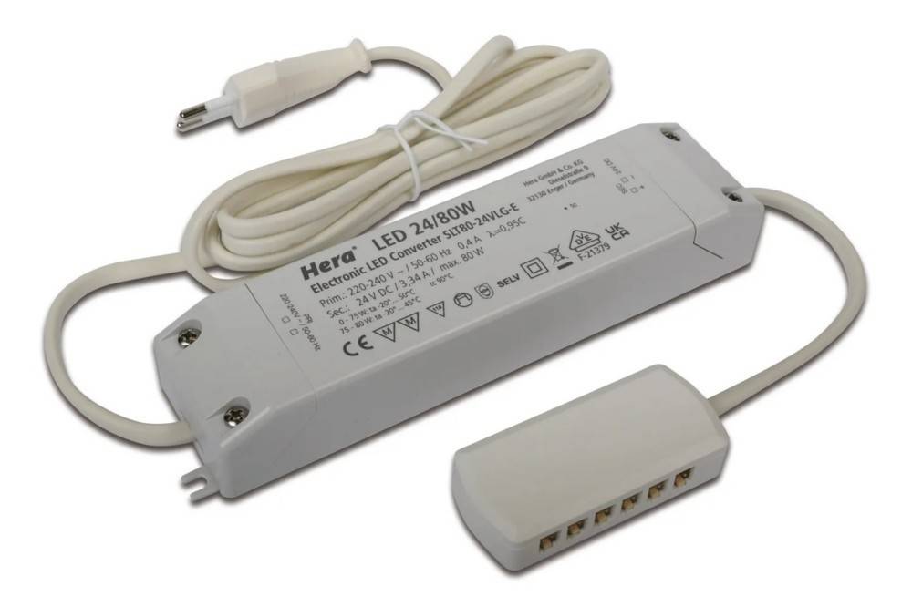 Hera LED-Trafo LED 24V 80W 20604005601