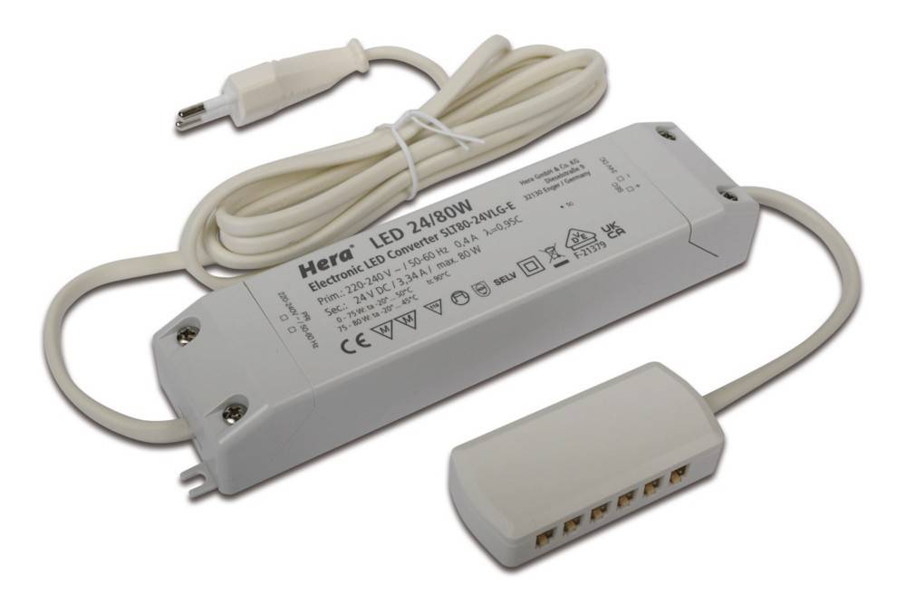 Hera LED-Trafo LED 24V 80W 20604005601